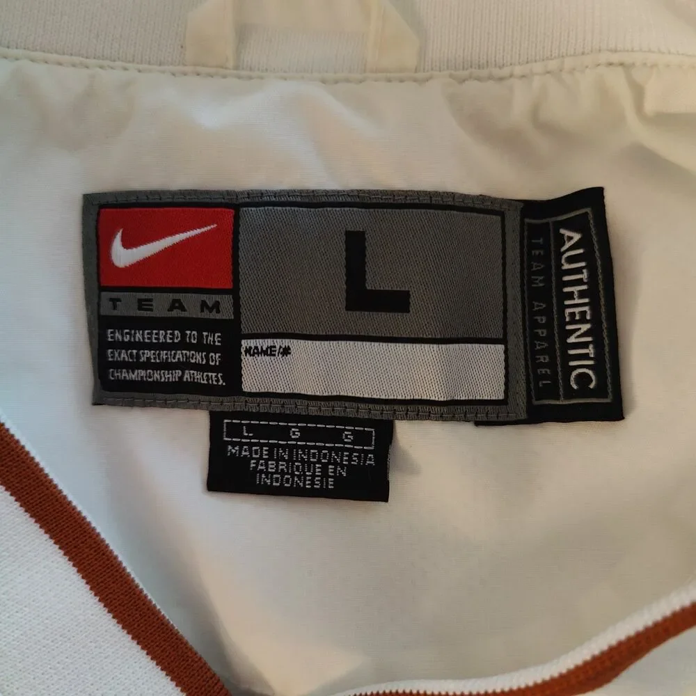 Vintage Nike Texas Longhorns Jacket Size L Pullover Windbreaker Center Swoosh